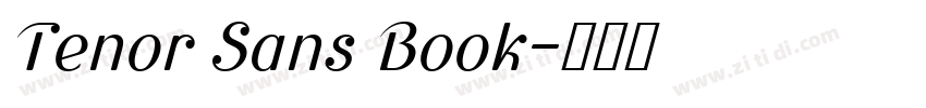 Tenor Sans Book字体转换